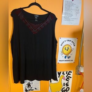 Time and Tru Classic Black Tank Top XXL